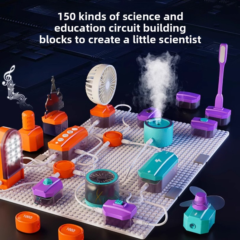 Science Experiment Kit - Devre Deneyi Yapı Taşları Oyuncak Montaj