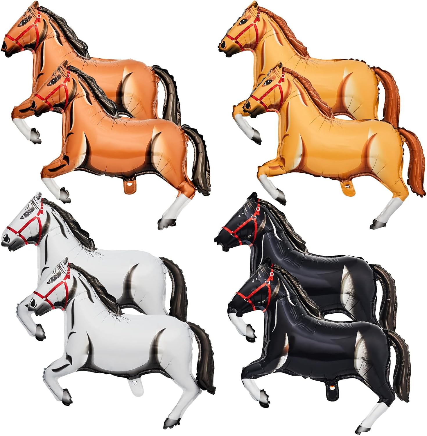 Kids Toys Horse - At Folyo Balon Batı Kovboy Temalı
