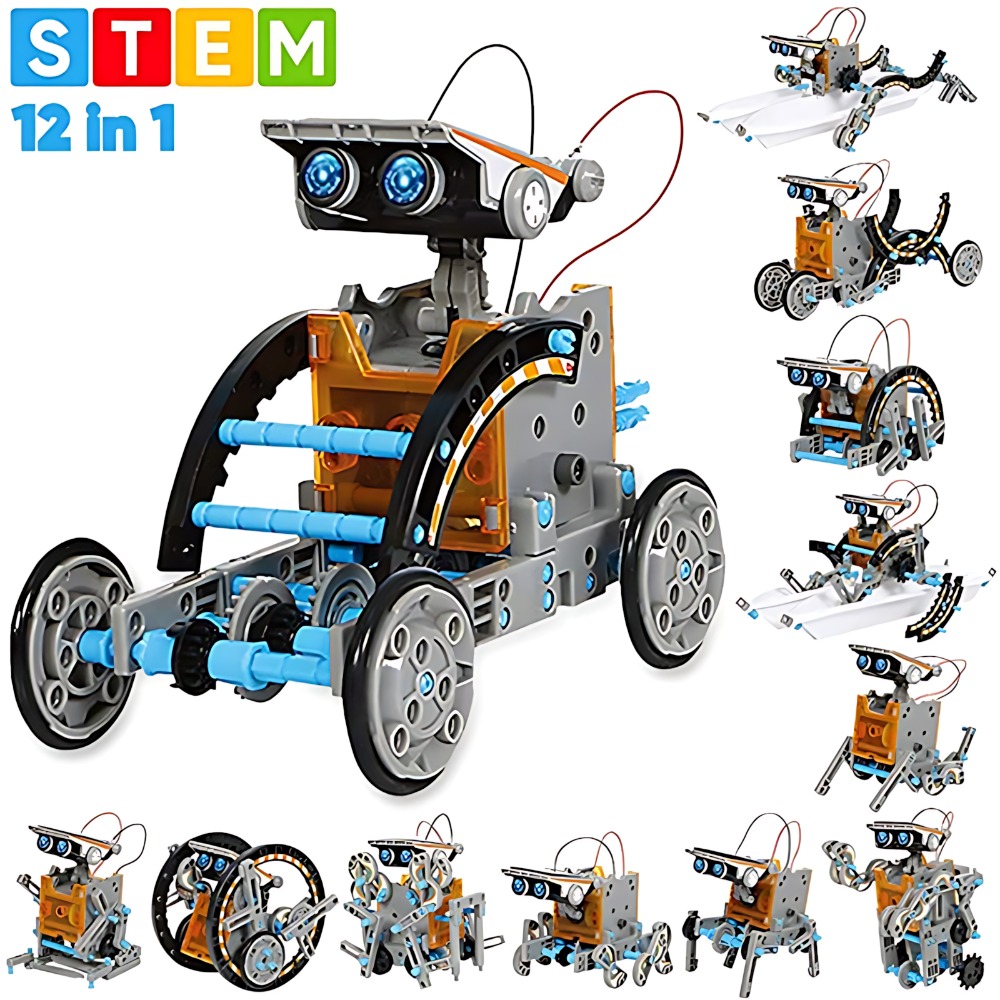 Science Experiment Kit - Güneş robotu yapı taşları 12 In