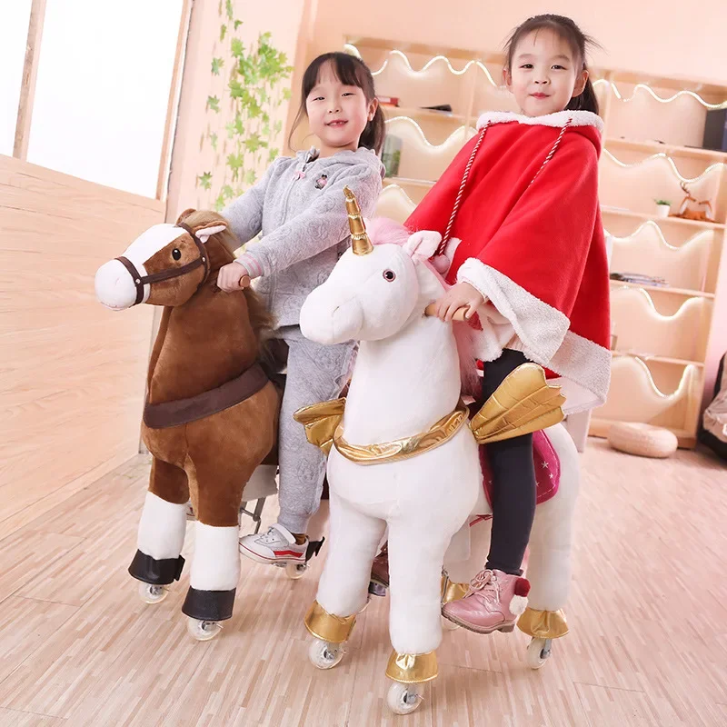 Kids Toys Horse - Çok Renkli Zıplayan At Büyük Bebek