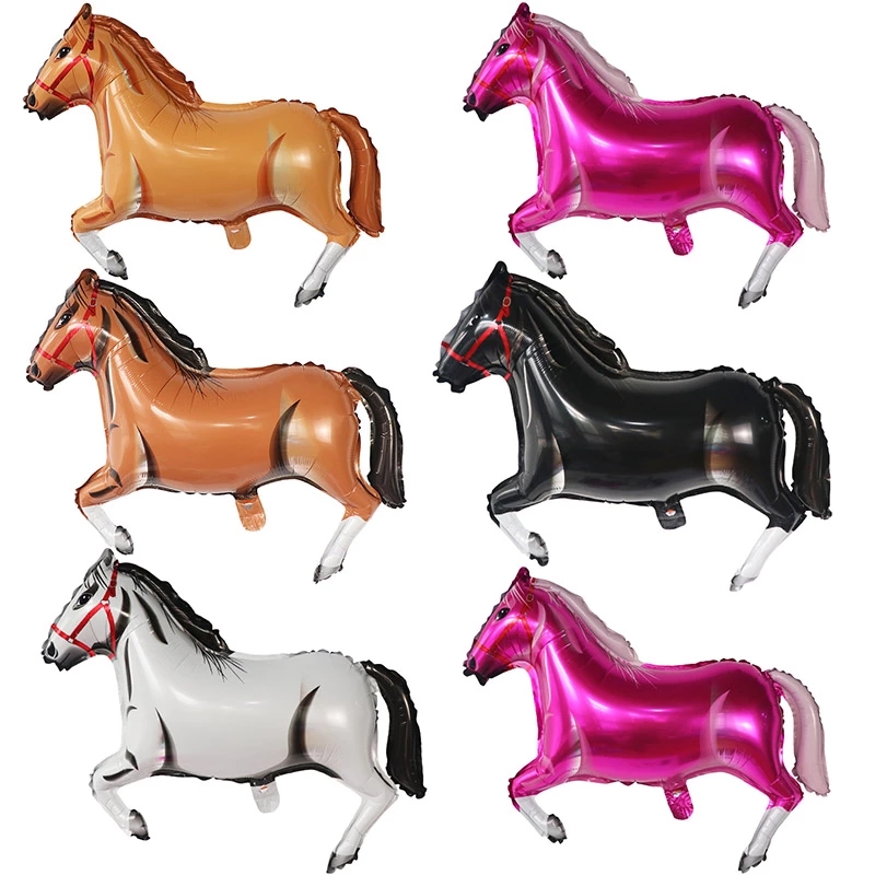 Kids Toys Horse - Büyük at folyo balonlar mutlu doğum
