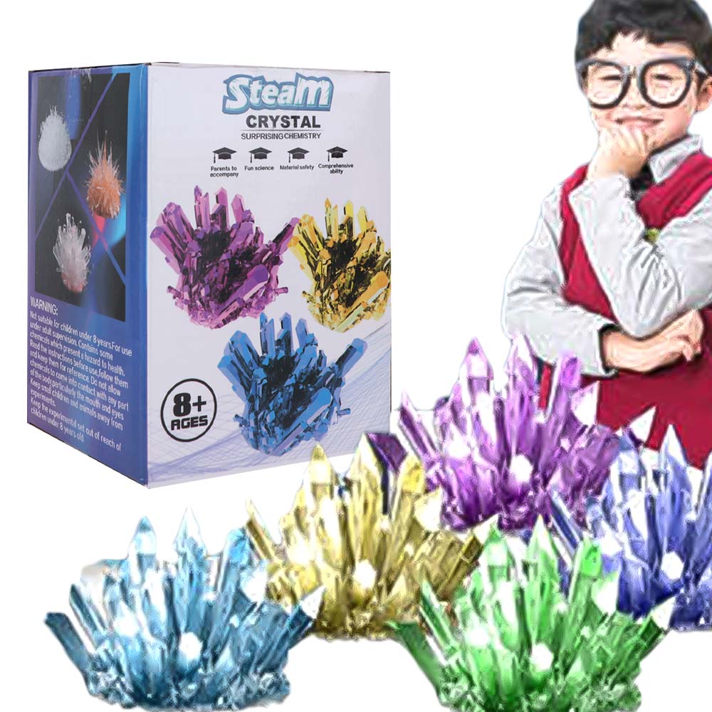 Science Experiment Kit - Kristal Yetiştirme Bilim Seti Renkli Kristaller