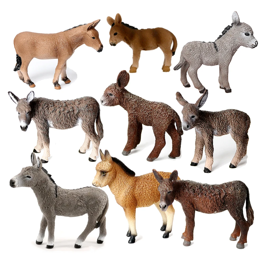 Kids Toys Horse - Eşek Modeli Oyuncak Hayvanlar Figürleri Çiftlik