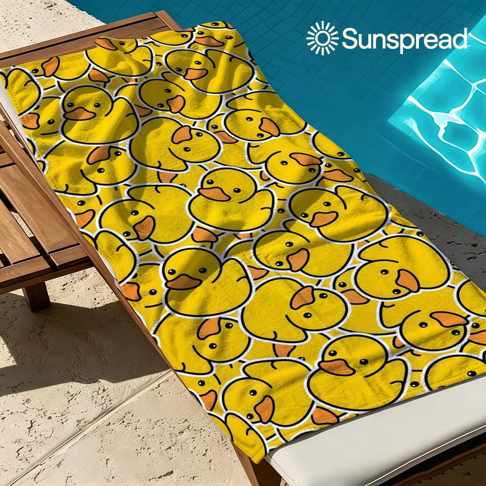 Rubber Duck Bath - Hızlı Kuruyan Sarı Lastik Ördek Plaj