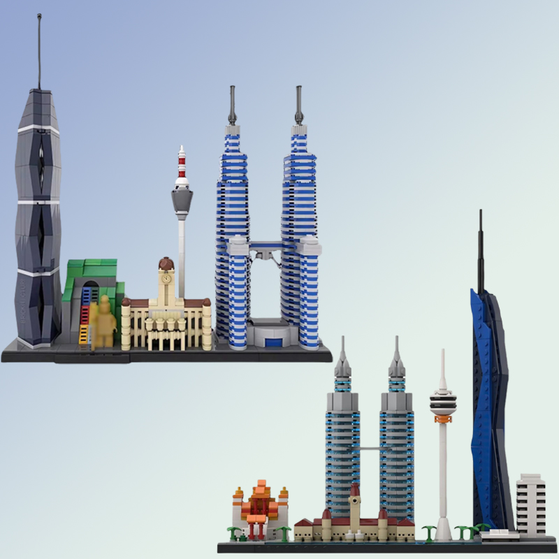 Kids Toys Malaysia - Malezya Şehir Simgesi Mimari Sokak Görünümü