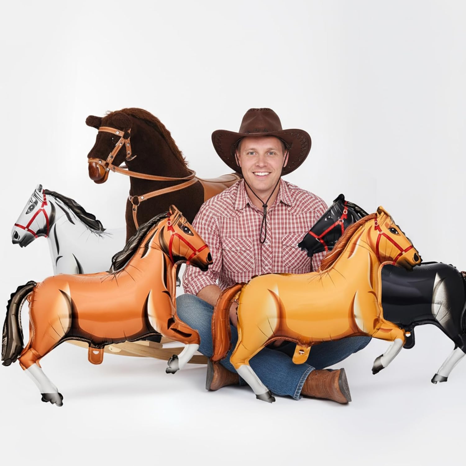 At Folyo Balon Batı Kovboy Tem - Kids Toys Horse incelemesi ve fiyatı