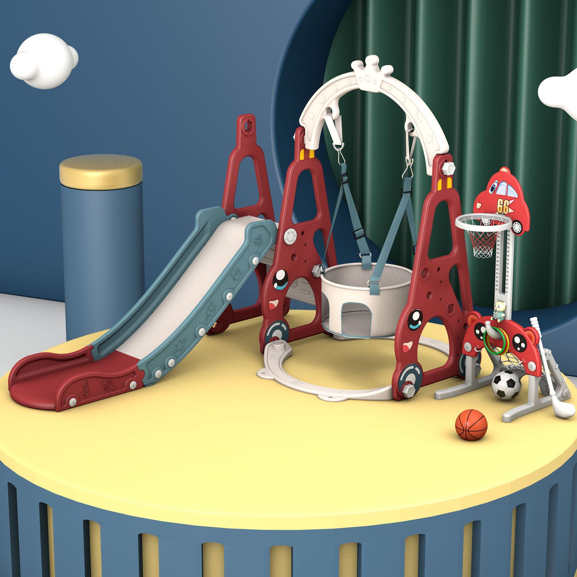 7'si 1 arada Çocuk Kaydırağı S - Kids Toys Entertainer incelemesi ve fiyatı