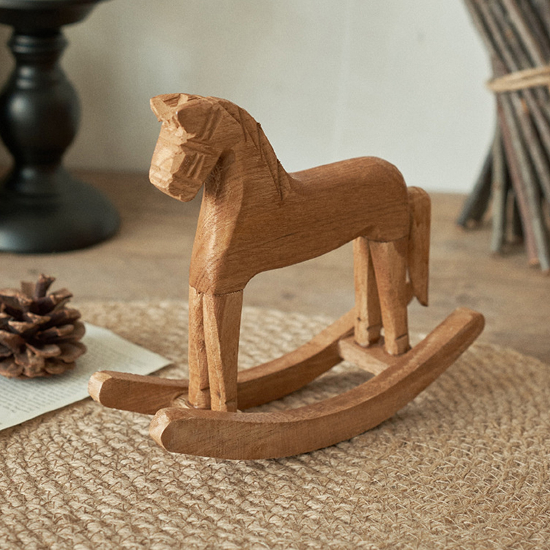 1 adet ahşap el sanatları sall - Kids Toys Horse incelemesi ve fiyatı