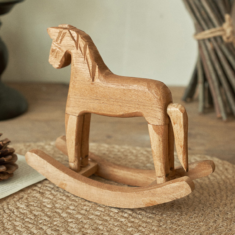 1 adet ahşap el sanatları sall - Kids Toys Horse incelemesi ve fiyatı