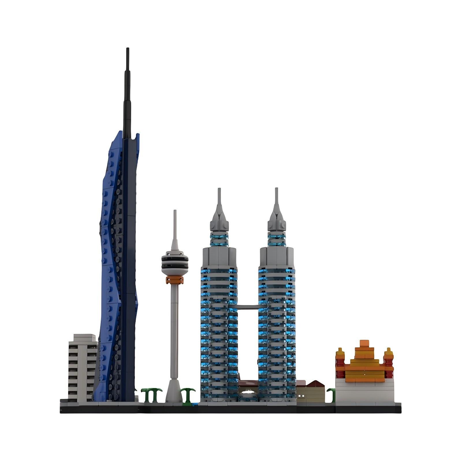 Malezya Şehir Simgesi Mimari S - Kids Toys Malaysia incelemesi ve fiyatı