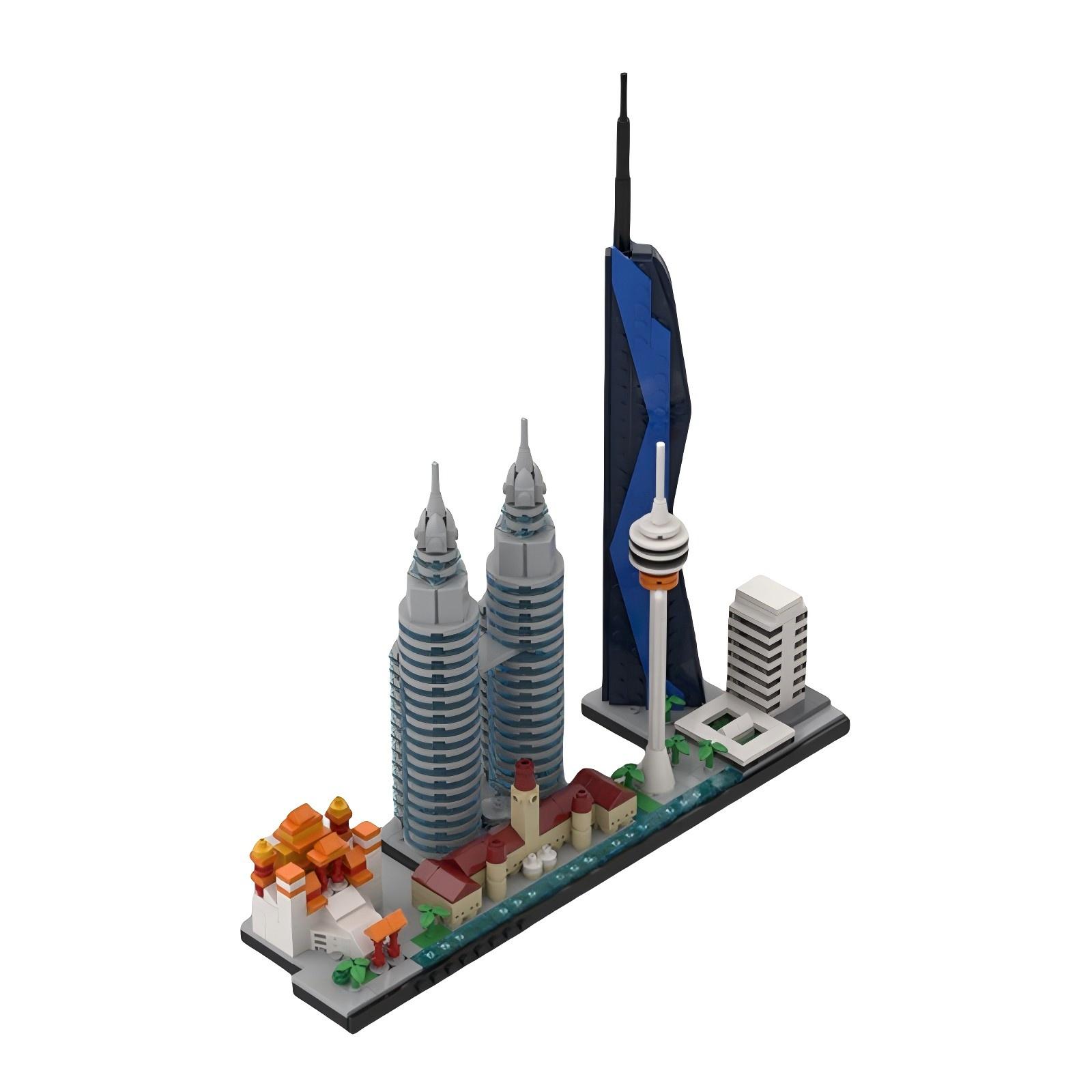 Malezya Şehir Simgesi Mimari S - Kids Toys Malaysia incelemesi ve fiyatı