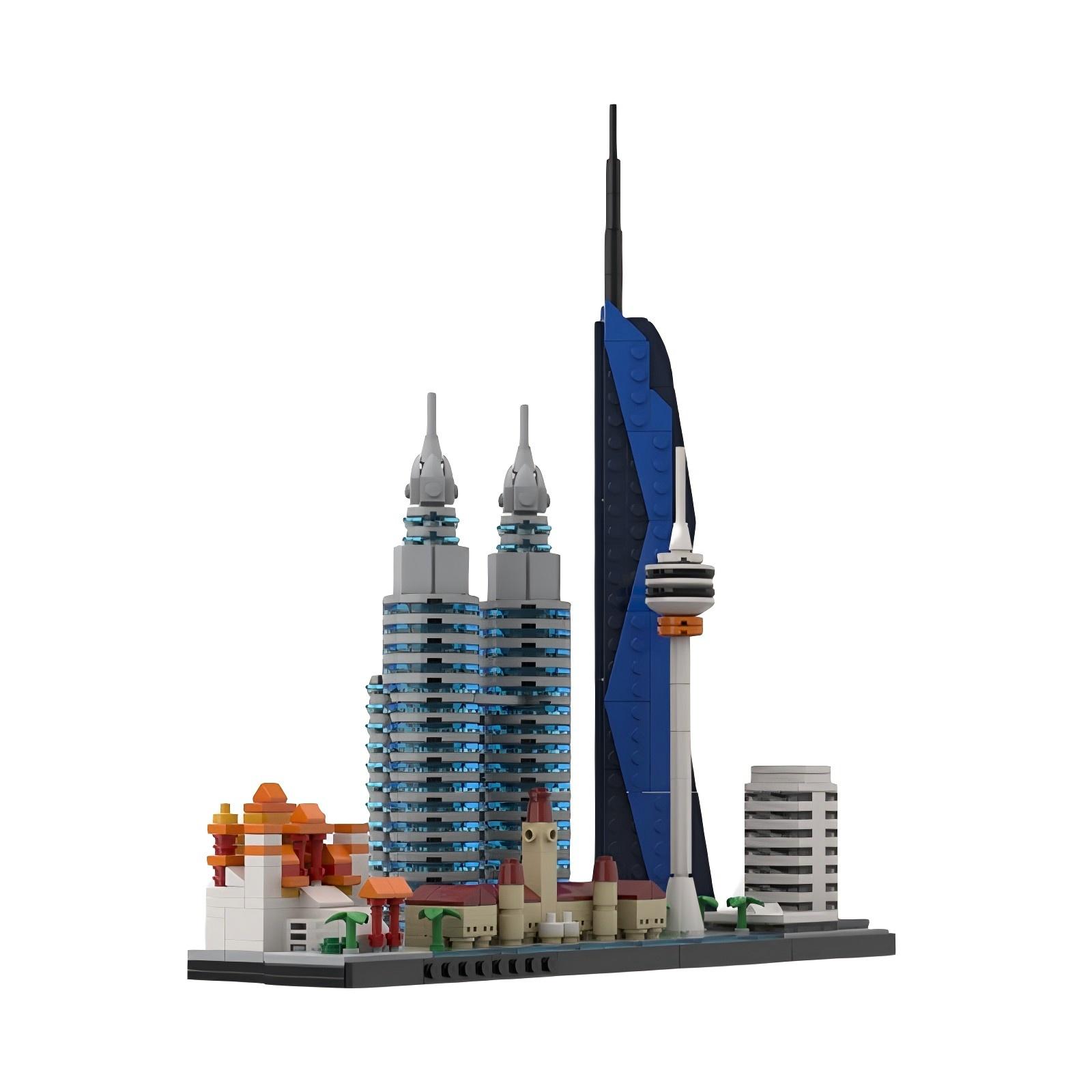 Malezya Şehir Simgesi Mimari S - Kids Toys Malaysia incelemesi ve fiyatı